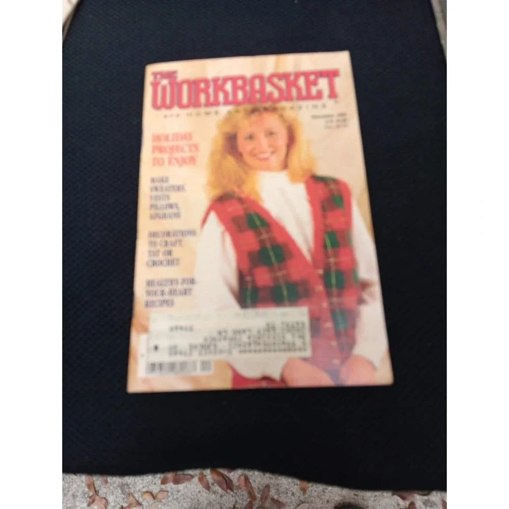 Lot of 6/ 90 & 91 Workbasket Magazines Knit, Crochet, Sewing,Tat, Craft Patterns